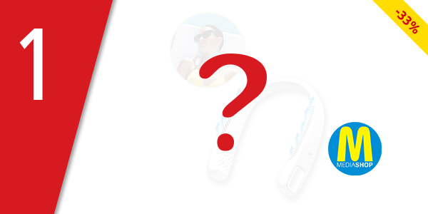 Tragbarer Nackenventilator «Cool 2 Go», Länge verstellbar 15 - 42 cm