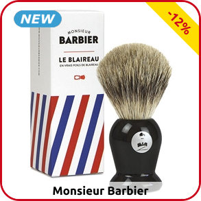 Monsieur Barbier Rasierpinsel «Pure Badger», 100% Dachshaar
