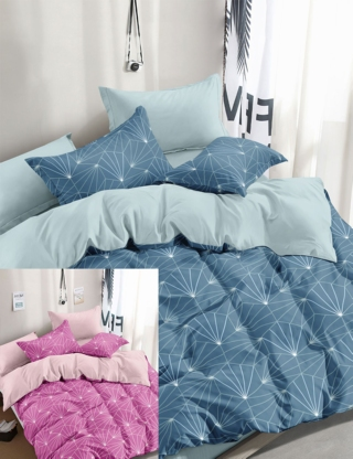 Duvetbezug «Diamond» 160 x 210 cm + Pfulmenbezug 65 x 100 cm, rosa