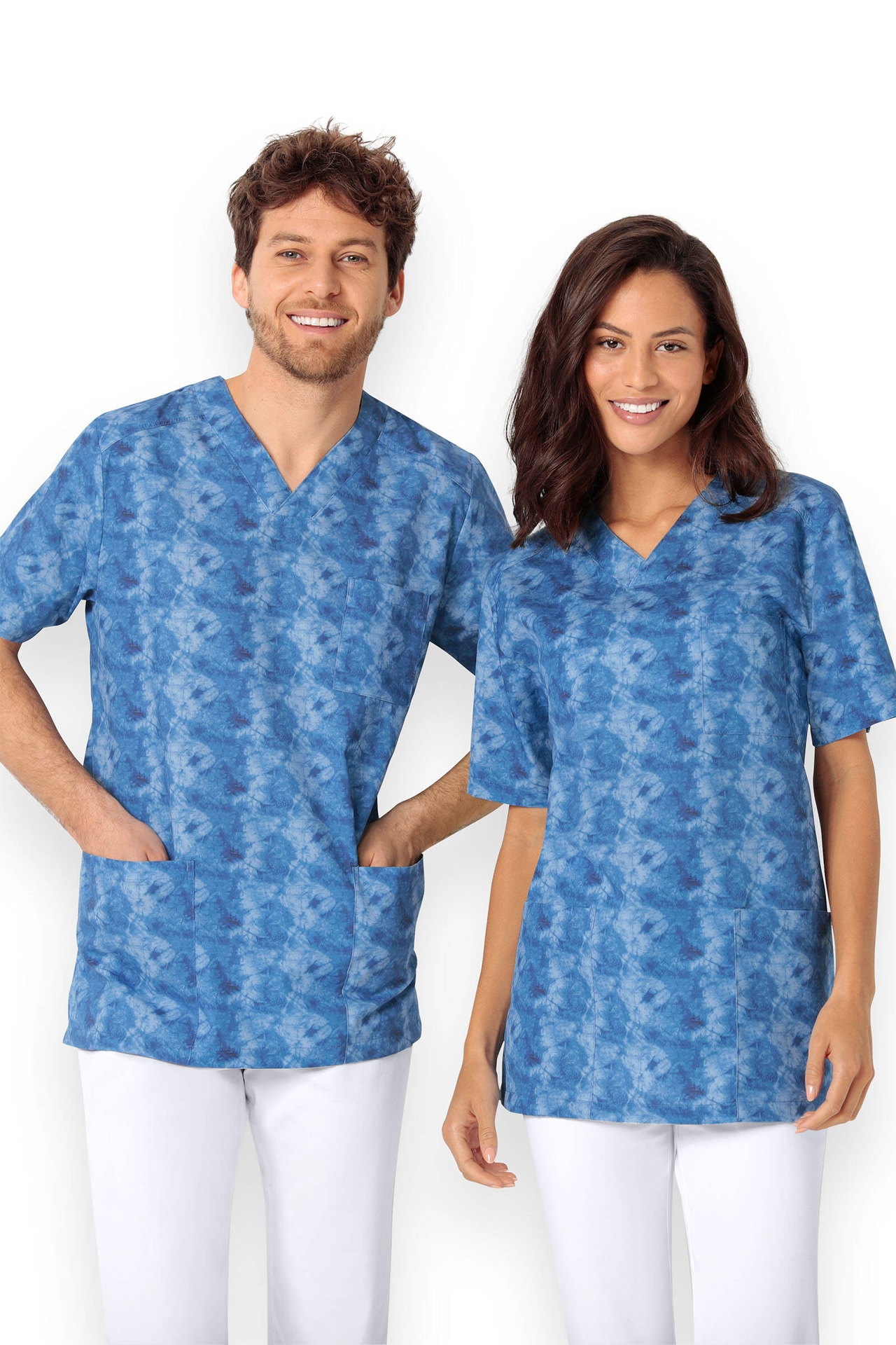 Schlupfkasack Unisex Batik Blau