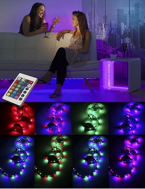 Extraflaches LED-Band mit Lichteffekten, 180 LEDs, 3 m