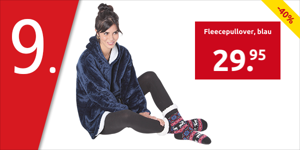 Fleecepullover, blau