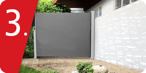 Marquise latérale avec fixation murale, anthracite