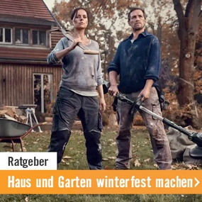 Haus und Garten winterfest machen