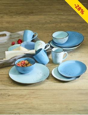 Kombiservice «Blue» für 4 Personen, 16-teilig