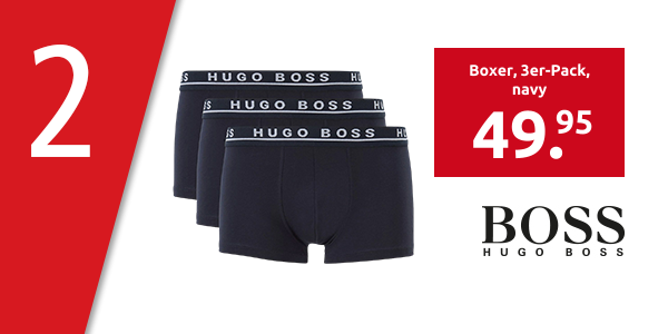 HUGO BOSS Boxer, 3er-Pack, navy