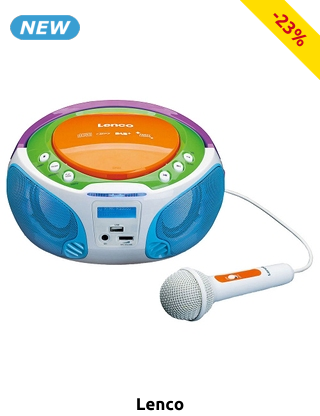 Lenco Stereoanlage «SCD-651 DAB+», mit Mikrofon, CD-Player & Lichteffekten