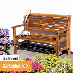 Gartenbänke im HORNBACH Onlineshop