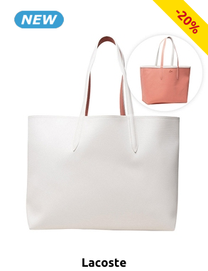 Lacoste Wendetasche «Anna», weiss