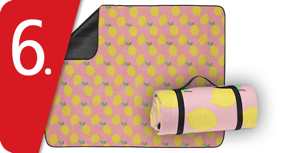 Picknick-Decke, Zitronen, 130 x 170 cm