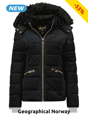 Geographical Norway Damen-Parka «Bilove», schwarz