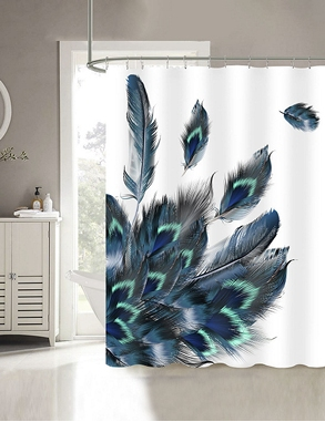Duschvorhang «Peacock», 180 x 180 cm