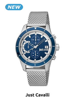 Just cavalli Herrenuhr «Bernard», silberfarben