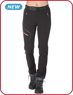 Wanderhose für Damen, schwarz