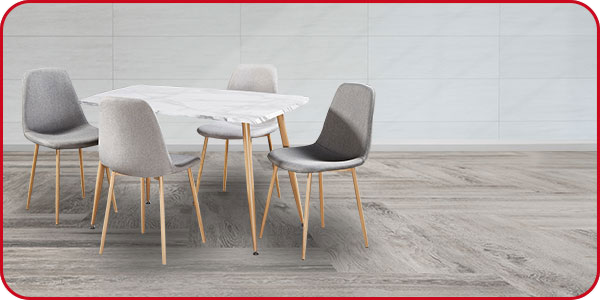 Set «Marble», 1 Tisch + 4 Stühle