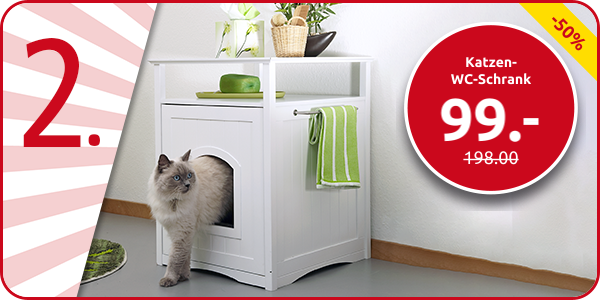 Katzen-WC-Schrank, neu: innen B 41 x H 47 x T 55 cm