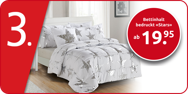 Bettinhalt bedruckt «Stars»