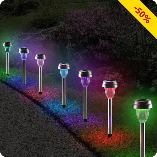 Solarlampen «Multicolor», 10 Stück