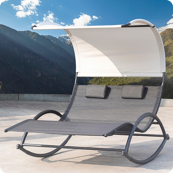 Schaukelliege «Jolly», grau