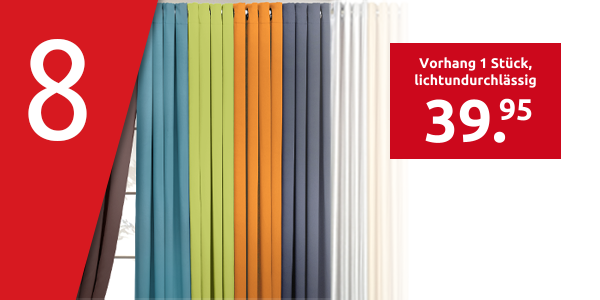 Vorhang 1 Stück, lichtundurchlässig, natur