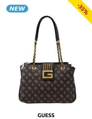 GUESS Handtasche «Bling», braun