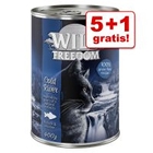 5 + 1 gratis! 6 x 200 g/ 400 g Wild Freedom Adult Kattenvoer