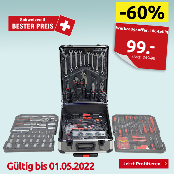 Werkzeugkoffer, 186-teilig