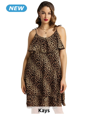 Kleid mit Leopardenprint