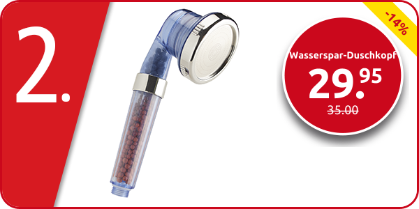 Wasserspar-Duschkopf «Koreanischer Stil 3-in-1»