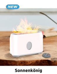Sonnenkönig Luftbefeuchter «Hermonia», mit LED-Flammeneffekt