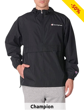 Champion Jacke «Stadium Packable», schwarz