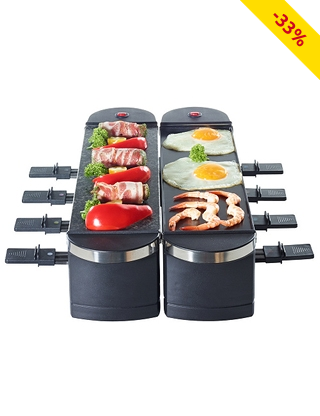 Raclettegerät/Drehgrill 3-in-1