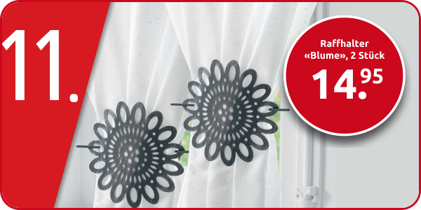 Raffhalter «Blume», 2 Stück