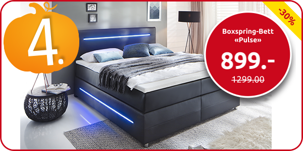 Boxspring-Bett «Pulse», weiche Matratze, 160 x 200 cm