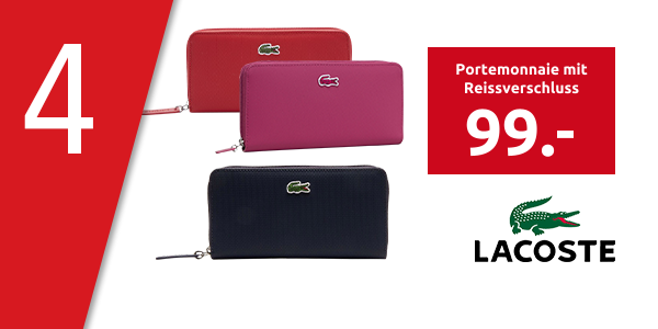 Lacoste Portemonnaie mit Reissverschluss