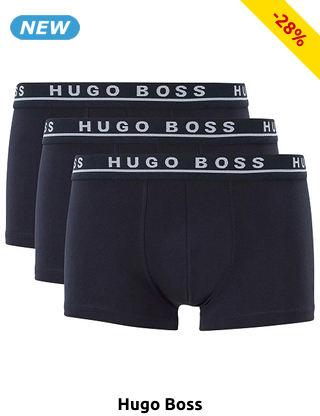 HUGO BOSS Boxer, 3er-Pack, navy