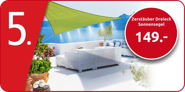 Zerstäuber Dreieck Sonnensegel, grün