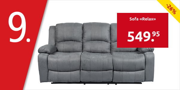Sofa «Relax», dunkelgrau