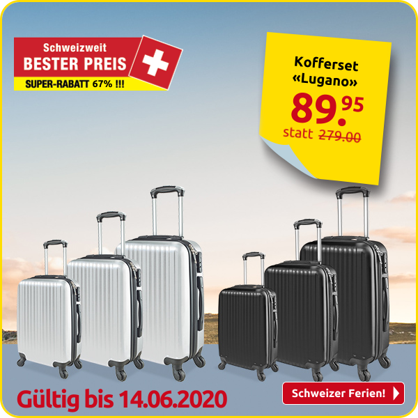 Kofferset «Lugano», schwarz