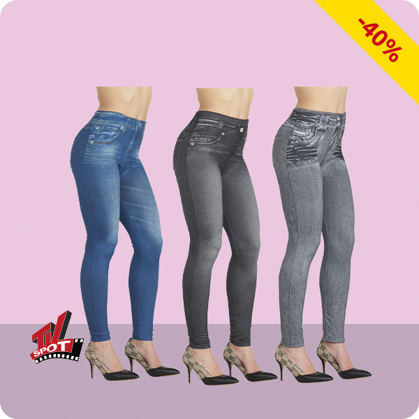 Shape Jeggings im 3er-Pack, schwarz, blau, grau