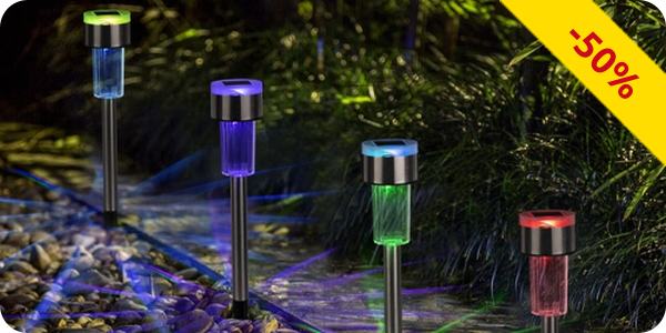 Gartenlampen LED Color Light, 12 Stück