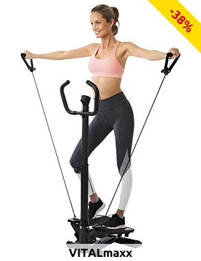 Vitalmaxx Fitnesstrainer «Swing Stepper», platzsparend