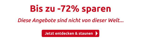 Bis zu -72% sparen