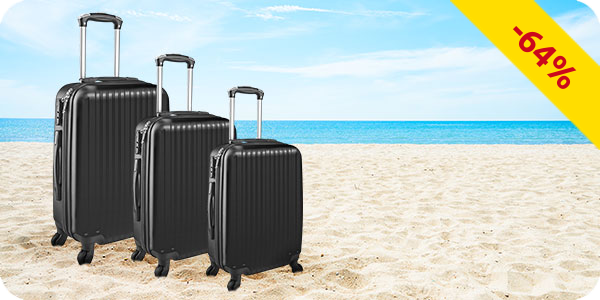 Kofferset «Lugano», schwarz