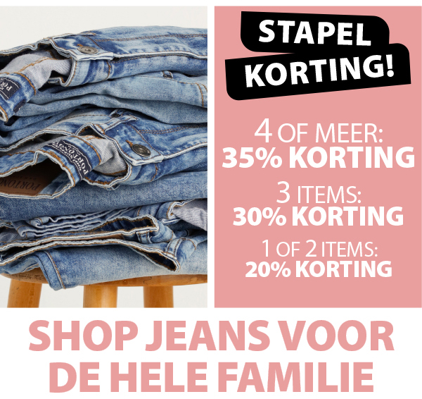 Jeans voor de hele familie.. STAPELEN MAAR!