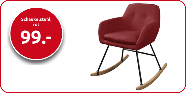 Schaukelstuhl, rot