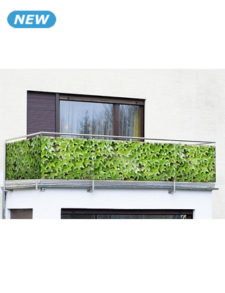 Balkonsichtschutz, bedruckt «Wildrebe»