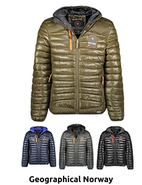 GEOGRAPHICAL NORWAY EXPEDITION Herrenjacke «Briout», wattiert, khaki