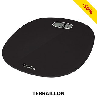 Terraillon elektronische Personenwaage «Pop First Black»