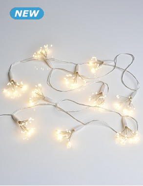 Blumengirlande LED, 2,8 m, 200 LEDs